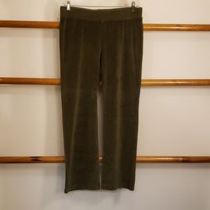 Cozy velour wide- leg pants